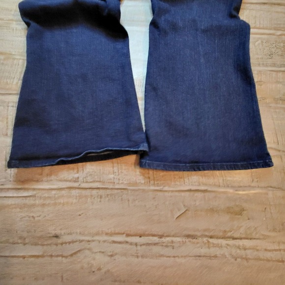 Ferrah Jeans Women 34 Blue Denim Flared Bell Bottom Stretch Wide Leg - Picture 9 of 10